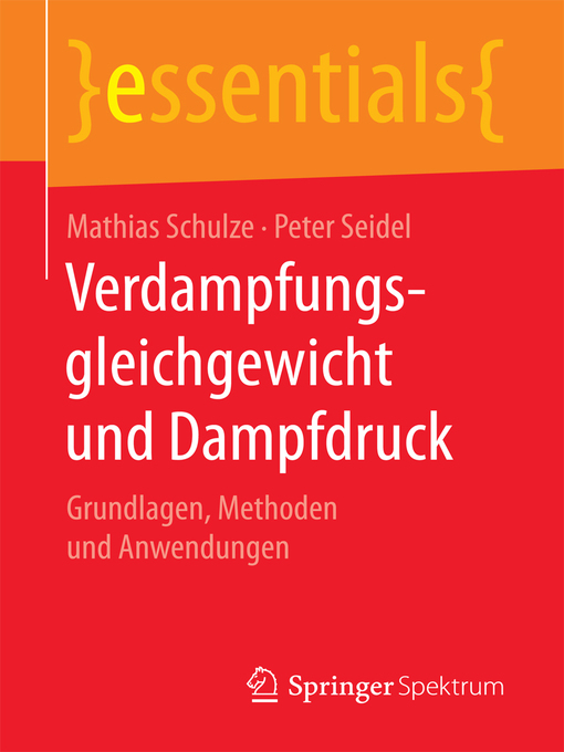 Title details for Verdampfungsgleichgewicht und Dampfdruck by Mathias Schulze - Available